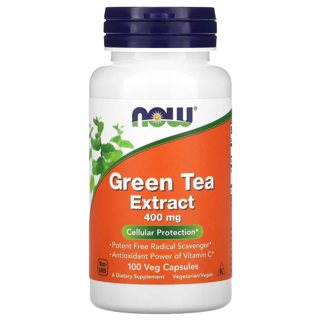 كبسولة مستخلص الشاي الأخضر لتخسيس الوزن من NOW Foods‏