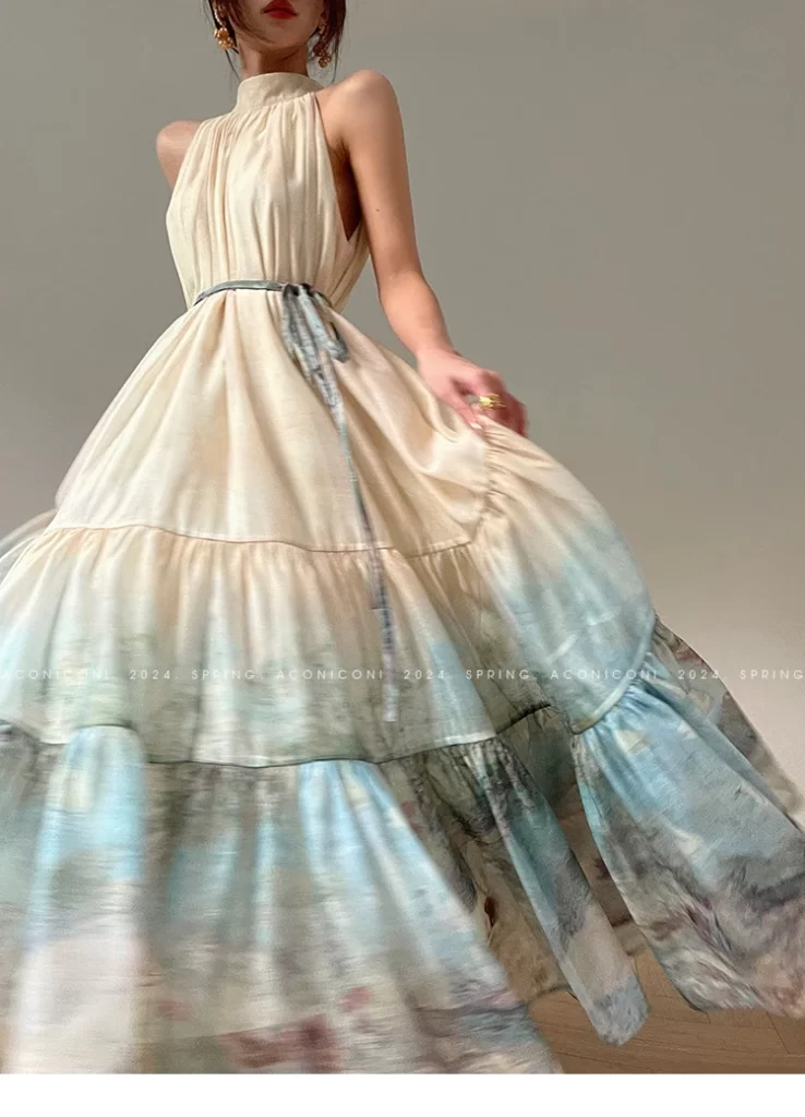  فستان فضفاض بدون أكمام| ZHANGKUNLIN